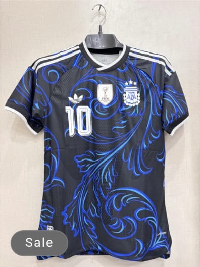 Messi Argentina football Wc away jersey